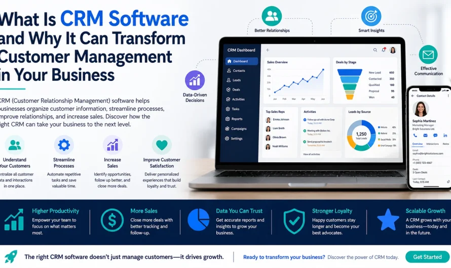 What Is CRM Software and Why It Can Transform Customer Management in Your Business